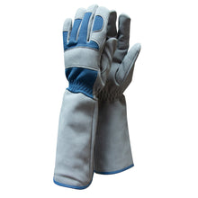 Load image into Gallery viewer, Town & Country Leather Gauntlet Gloves - Blue
