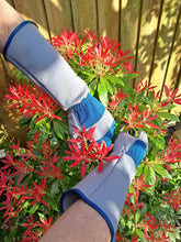 Load image into Gallery viewer, Town & Country Leather Gauntlet Gloves - Blue