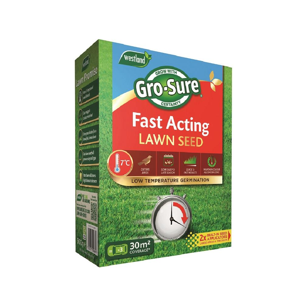 Gro-Sure Fast Acting Lawn Seed 30m2