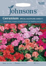 Load image into Gallery viewer, Geranium Special Multiflora Mixed F1
