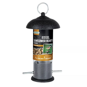 Gardman Black Steel Sunflower Heart Feeder