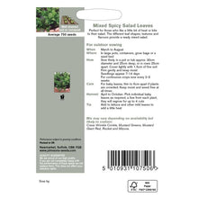 Load image into Gallery viewer, Mixed Spicy Salad Leaves
