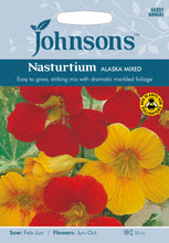 Load image into Gallery viewer, Nasturtium Alaska Mixed
