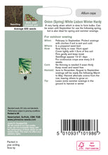 Load image into Gallery viewer, Onion (Spring) White Lisbon Winter Hardy
