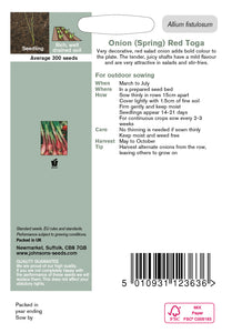 Onion (Spring) Red Toga