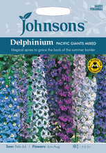 Load image into Gallery viewer, Delphinium Pacific Giants Mixed
