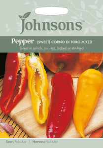 Pepper (Sweet) Corno Di Toro Mixed