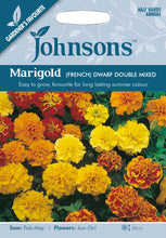 Load image into Gallery viewer, Marigold (French) Dwarf Double Mixed
