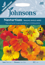 Load image into Gallery viewer, Nasturtium Trailing Single Mixed
