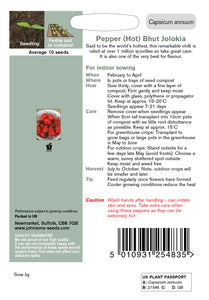 Pepper (Hot) Bhut Jolokia