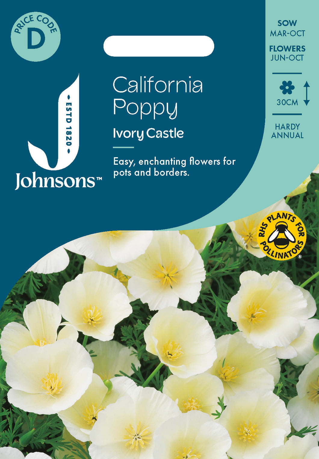 California Poppy Ivory Castle