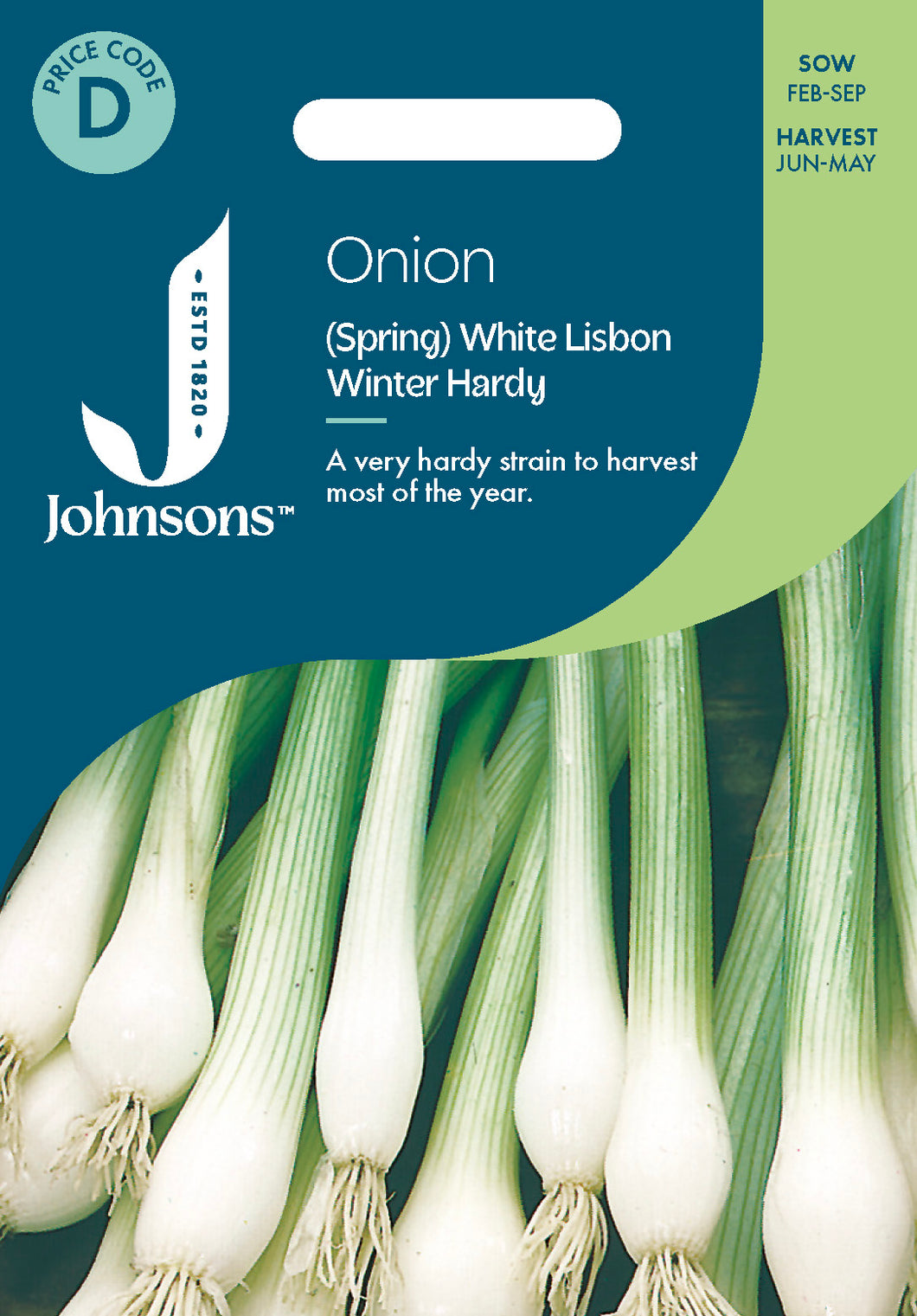 Onion (Spring) White Lisbon Winter Hardy – Milestone Garden Centre