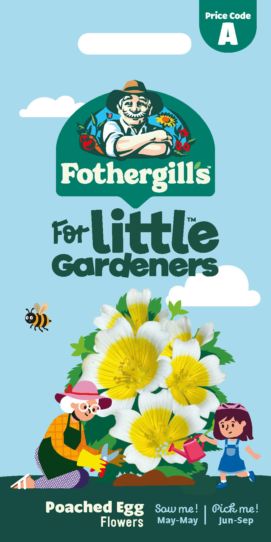 Little gardeners - Poached Egg Flowers