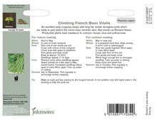 Load image into Gallery viewer, Climbing French Bean Vitalis
