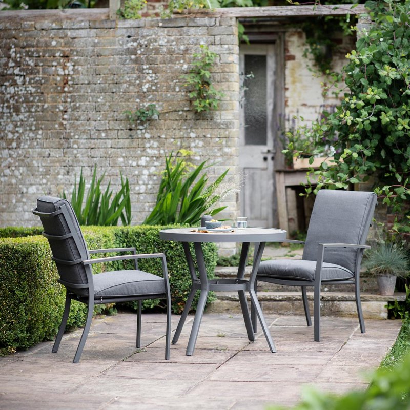 Monza Bistro Set with Highback Chairs