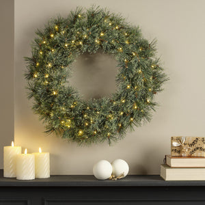 Pre-lit Cashmere Wreath