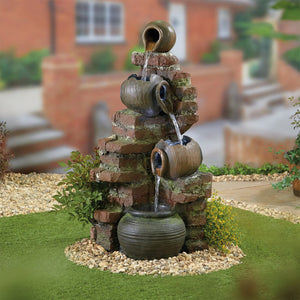 Flowing Jugs Water Feature