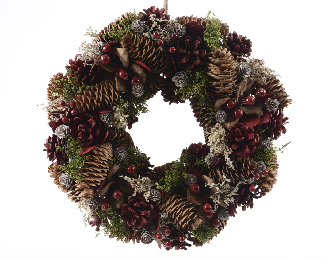 Berry & Pinecone Wreath