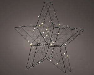 Micro LED Metal Star - Black