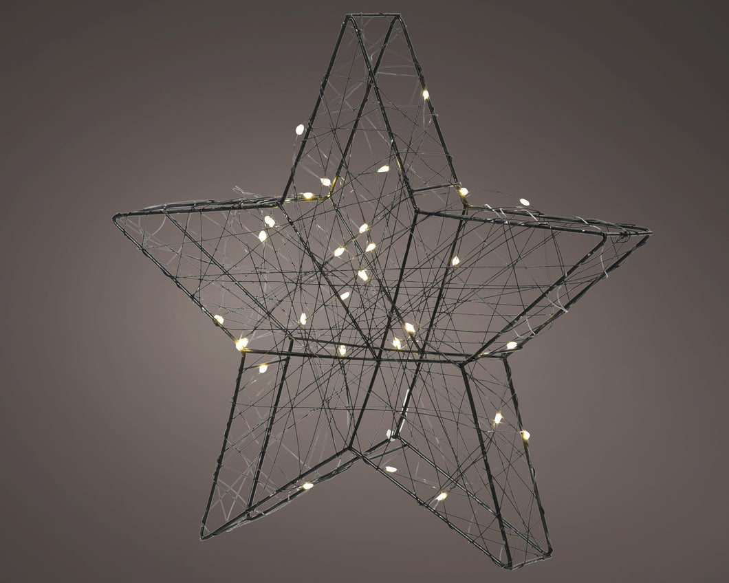 Micro LED Metal Star - Black