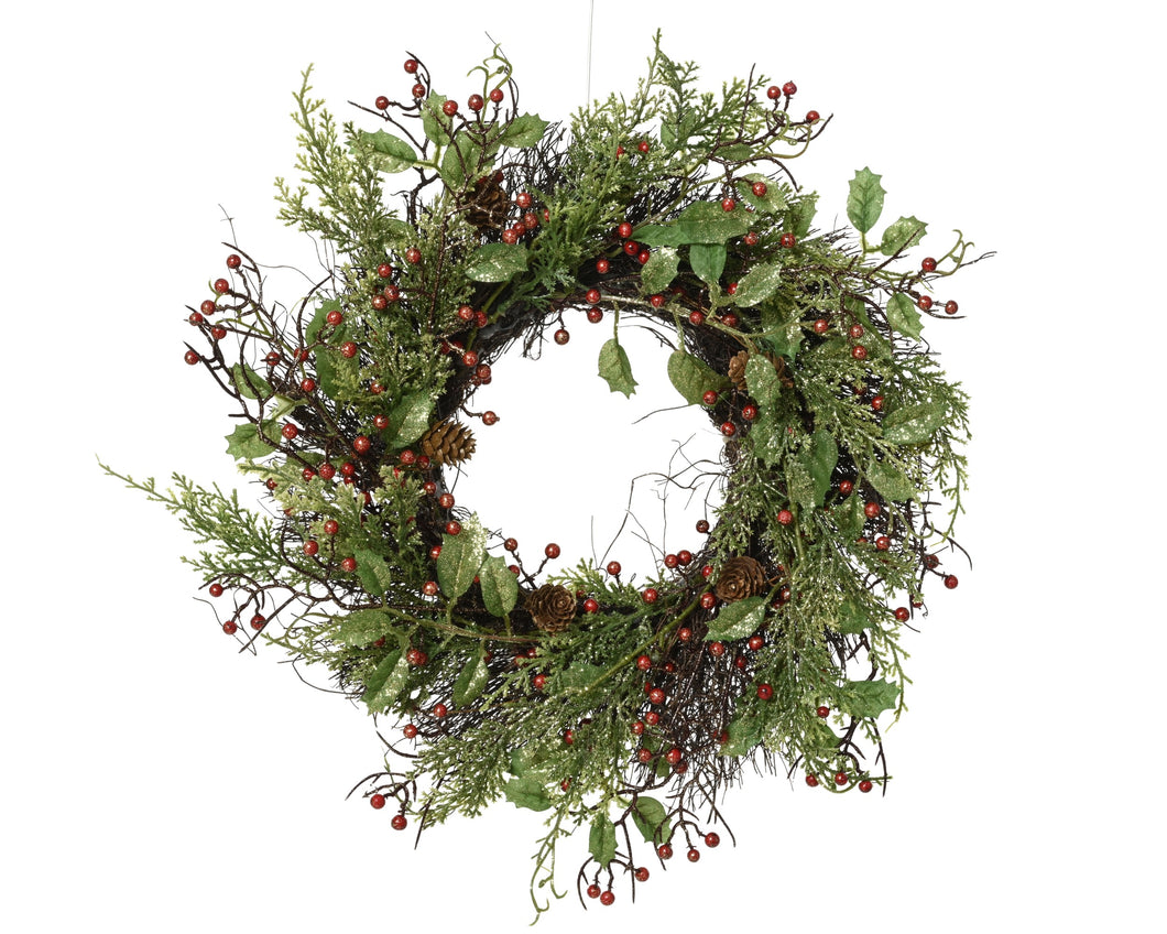 Glitter Berry Wreath