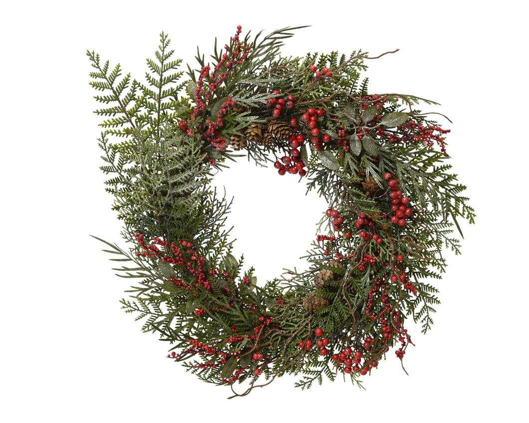 Glitter Berries Wreath