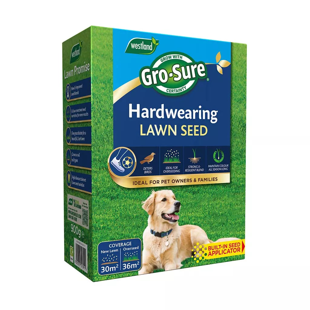 Gro-sure Hard Wearing Lawn Seed Box 30sq.m