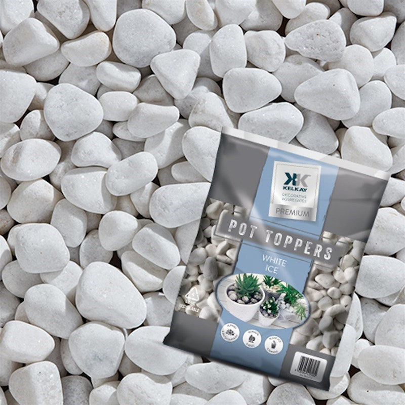 White Ice Pot Topper