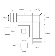 Load image into Gallery viewer, Monza Square Modular Dining Set
