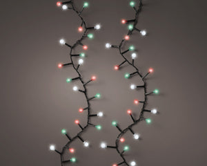 LED Cherry Twinkle Effect - Red, White & Green