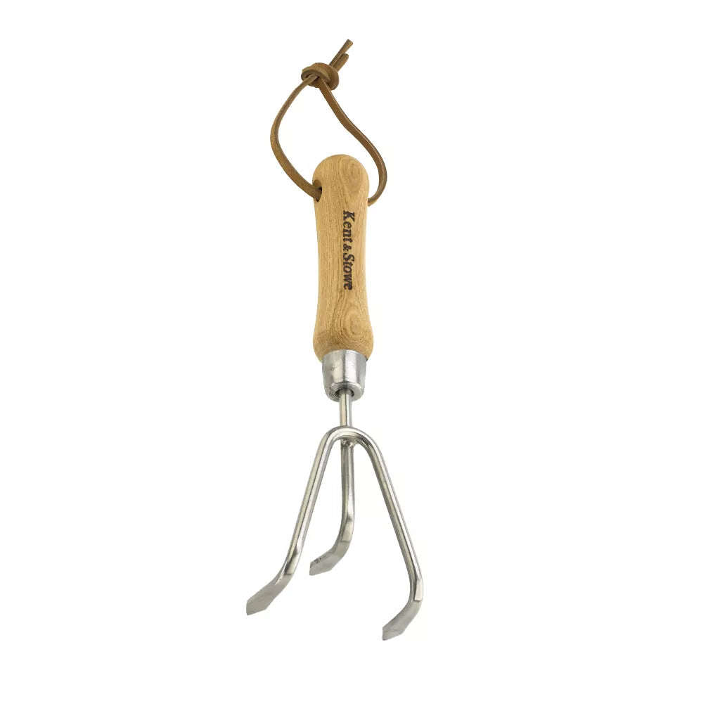 Kent & Stowe Hand 3 Prong Cultivator - Stainless Steel