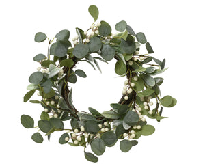 Eucalyptus & White Berry Wreath