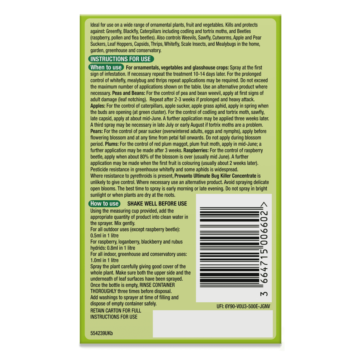 Provanto Ultimate Bug Killer Concentrate 30ml – Milestone Garden Centre