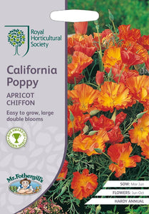RHS- California Poppy Apricot Chiffon
