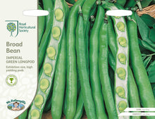 Load image into Gallery viewer, RHS Broad Bean Imperial Green Longpod
