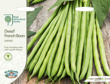Load image into Gallery viewer, RHS- Dwarf French Bean Safari
