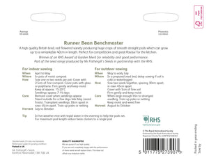 RHS Runner Bean Benchmaster
