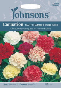 Carnation Giant Chabaud Double Mixed