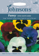 Load image into Gallery viewer, Pansy Swiss Giants Mixed
