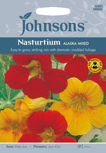 Load image into Gallery viewer, Nasturtium Alaska Mixed
