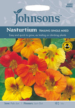 Load image into Gallery viewer, Nasturtium Trailing Single Mixed
