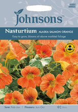 Load image into Gallery viewer, Nasturtium Alaska Salmon Orange
