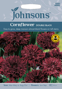 Cornflower Double Black