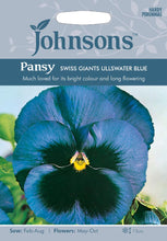 Load image into Gallery viewer, Pansy Swiss Giants Ullswater Blue
