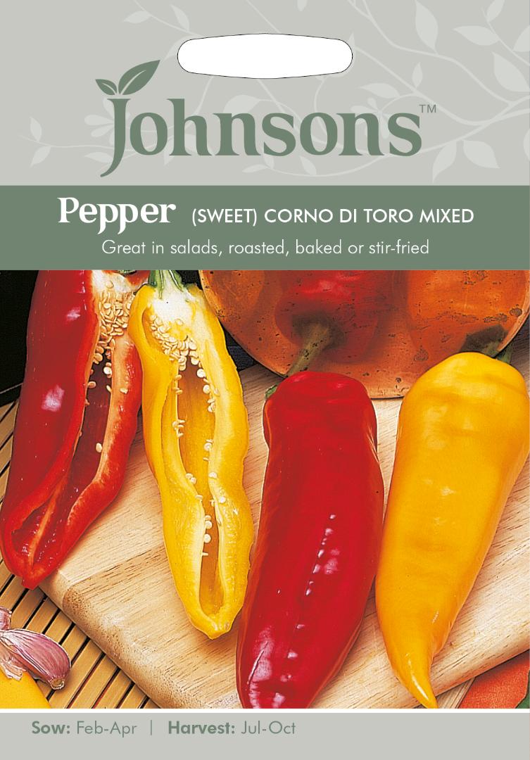 Pepper (Sweet)- Corno di Torro Mixed