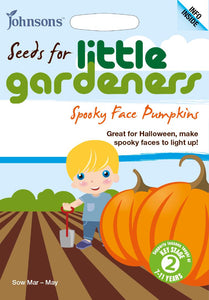 Little Gardeners Spooky Face Pumpkins