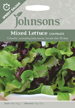 Load image into Gallery viewer, Mixed Lettuce Contrasts (Speedy Salads)
