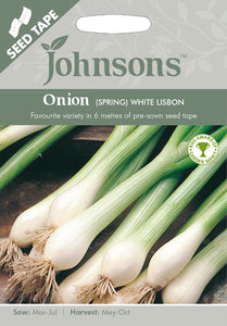 Onion (Spring) White Lisbon (Seed Tape)