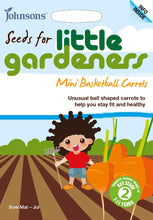 Load image into Gallery viewer, Little Gardeners Mini Basketball Carrots
