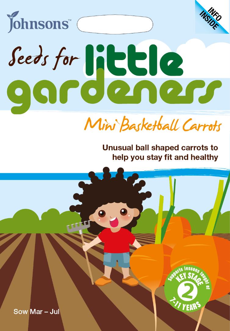 Little Gardeners Mini Basketball Carrots